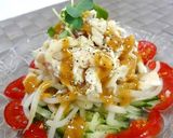 モヤシと鶏胸のPナッツ棒棒鶏作り方5写真