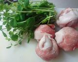 wピーナツの肉巻きスープ仕立て作り方4写真