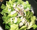 イカとキャベツ&葉玉ねぎの炒め物作り方4写真
