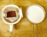 〓旨！牛乳でいれるドリップバッグコーヒー作り方1写真