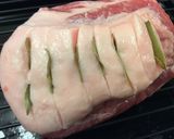 豚バラブロック肉のローリエ挟み焼き作り方1写真