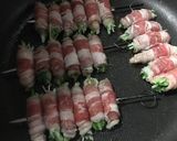 水菜の牛肉巻き作り方3写真