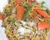 冷蔵庫の残り物で作るエスニック焼きうどん作り方14写真