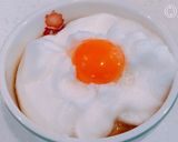 ふわふわメレンゲの、卵かけスープごはん！作り方5写真
