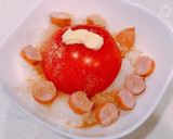 ソーセージと、トマトごはん！作り方1写真