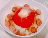 ソーセージと、トマトごはん！作り方2写真