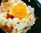 元気もりもりベーコンエッグチー丼♡作り方5写真