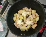 鶏胸とじゃがいものマヨ炒め★ゆず胡椒風味作り方4写真