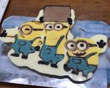 ミニオン ケーキ用デコチョコ作り方6写真