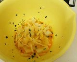 余ったお餅でお好み焼き（餅の消費に）作り方1写真