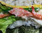 おっさんのエビ入りサラダ巻き寿司作り方10写真