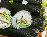 おっさんのエビ入りサラダ巻き寿司作り方15写真