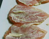＊鶏ささみのキムチマヨネーズはさみ焼き＊作り方2写真