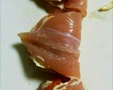 *鶏ささみのキムチマヨネーズはさみ焼き*作り方5写真
