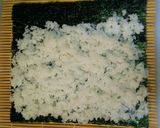 唐揚げの恵方巻き♪作り方4写真
