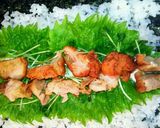 唐揚げの恵方巻き♪作り方7写真