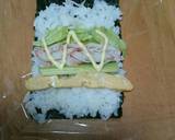 海鮮&カツの恵方巻(風)@クローン病食作り方2写真