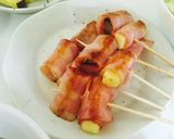 おうち居酒屋！簡単ベーコン串★作り方5写真