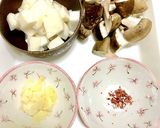 ☆長芋と鶏モモときのこの炒め物☆作り方1写真