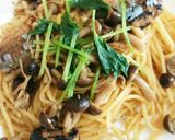 サンマの缶詰とキノコの和風パスタ作り方8写真