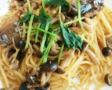 サンマの缶詰とキノコの和風パスタ作り方8写真