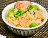 超簡単★シャケと菜の花の炊き込みご飯♬作り方9写真
