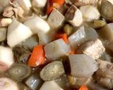 筑前煮風塩麹の煮物、醤油抜きレシピ作り方3写真