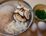 しらたきと椎茸のたまごとじ作り方1写真