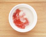 ☆離乳食☆高野豆腐のいちごミルクプリン作り方2写真