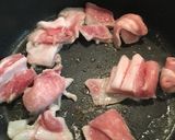 干しエビと豚バラのパスタ作り方1写真