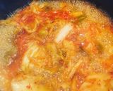 キムチチゲ風パスタ作り方1写真
