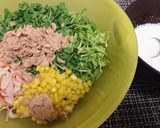 超簡単【豆苗とカニカマのシーザーサラダ】作り方6写真
