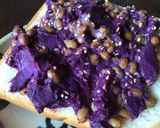 納豆と紫芋のトースト作り方5写真