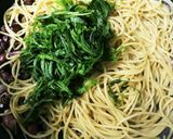 ホタルイカと大葉の醤油パスタ作り方4写真