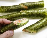 ヘルシー！ライスペーパー海苔巻き作り方7写真