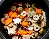 舞茸とごぼう天の炊き込みご飯作り方2写真