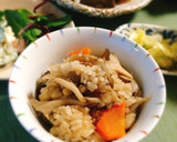 舞茸とごぼう天の炊き込みご飯作り方4写真