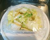 白菜と豚の塩麹蒸し★レンジで簡単★作り方2写真
