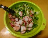 おつまみ　たことかいわれとわかめのサラダ作り方6写真