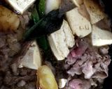 ネギの風味が最高！あつあつ肉豆腐作り方5写真