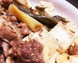 ネギの風味が最高！あつあつ肉豆腐作り方6写真