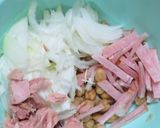 ひよこ豆と玉ねぎとツナのマヨ和えサラダ作り方3写真