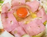 のせ鍋●鶏＆ベーコン＆エッグの寄せ鍋作り方3写真