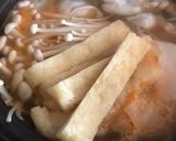 牡蠣のキムチ鍋☆ひらひら大根鍋作り方3写真