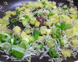 たくあん と しらすと大葉の炒飯作り方3写真
