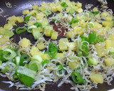 たくあん と しらすと大葉の炒飯作り方3写真