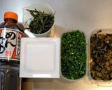 混ぜるだけ！納豆と高菜の和風パスタ！作り方1写真