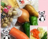 リンゴ酢de野菜と厚揚げのベジ酢豚風〜♪作り方1写真