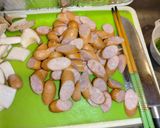 ブロッコリーソーセージ帆立のオイマヨ炒め作り方2写真
