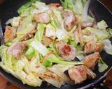 ぶっ濃い鶏トンテキ野菜炒め定食🍚🤩作り方5写真